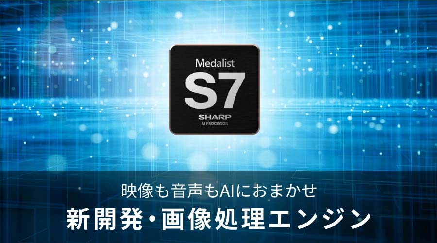 Medalist S7 映像も音声もAIにおまかせ 新開発・画像処理エンジン