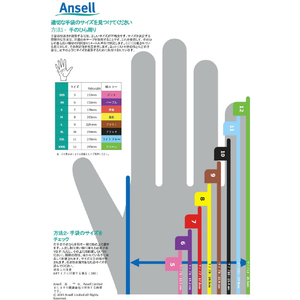 Ａｎｓｅｌｌ 耐切創手袋 ハイフレックス １１－６４４ グレー Ｌサイズ EN388：2016規格：耐摩耗レベル4耐切創レベル3耐引裂レベル4耐突刺レベル2EN ISO耐切創レベルB 11-644-9-イメージ5