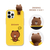 LINE FRIENDS iPhone 12 mini用フィギュア付きカラーソフトケース MACARON CHOCO KCE-CSB030-イメージ14