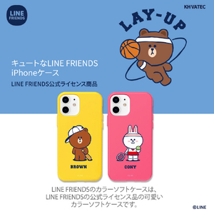 LINE FRIENDS iPhone 12/12 Pro用Brown's Sports Club カラーソフトケース[公式ライセンス品] CONY KCE-CSB068-イメージ2