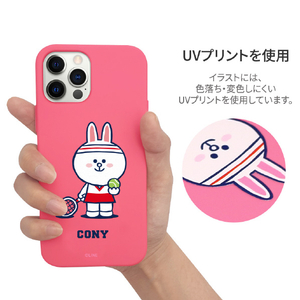 LINE FRIENDS iPhone 12/12 Pro用Brown's Sports Club カラーソフトケース[公式ライセンス品] CONY KCE-CSB068-イメージ7