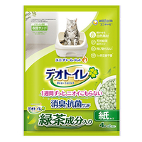 ユニ・チャームペットケア デオトイレ 飛び散らない緑茶成分入り消臭・抗菌サンド(4L) ﾃﾞｵﾄｲﾚﾄﾘﾖｸﾁﾔｼﾖｳｼﾕｳｻﾝﾄﾞ4L
