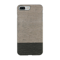 Man & Wood iPhone8 Plus/7 Plus用天然木ケース Lattis ブラックフレーム I8082I7P
