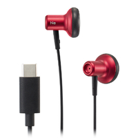 ラディウス USB-C直結インナーイヤー型イヤホン レッド HP-NEL22CR