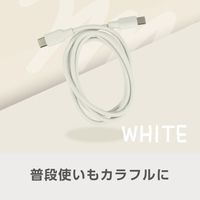e angle USBケーブル(1m) ホワイト ANGL-UCA-25-01-W