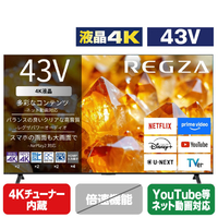 TVS REGZA 43V型4Kチューナー内蔵4K対応液晶テレビ 43E350S