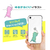AKAN iPhone 12/12 Pro用ソフトクリアケース お絵かきザウルス ピンク AK19222I12P-イメージ4