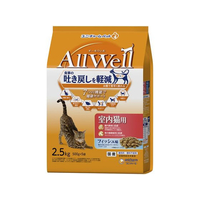 ユニ・チャーム AllWell 室内猫用 フィッシュ味 挽き小魚とささみ フリーズドライパウダー入り 2.5kg FCF536N