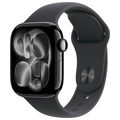 Apple Apple Watch Series 11(GPSモデル)- 42mm Apple Watch Series 11 ジェットブラックアルミニウムケースとブラックスポーツバンド - M/L MEQU4J/A