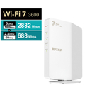 バッファロー 無線LAN親機 11be/ax/ac/n/a/g/b 2882+688Mbps ホワイト WSR3600BE4P-WH