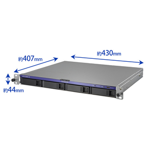 I・Oデータ 4ドライブラックマウントWindows NAS 16TB HDL4-Z25WI3B16UB-イメージ2