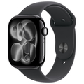 Apple Apple Watch Series 11(GPSモデル)- 46mm Apple Watch Series 11 ジェットブラックアルミニウムケースとブラックスポーツバンド - S/M MEUW4J/A