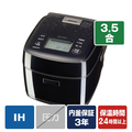 三菱 ダブル備長炭コート熾火 e angle select 炭炊釜 ブラック NJ-SH06E6-B