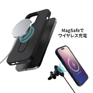 momo stick iPhone 15 Pro Max用Mag Grip フラットケース ディープパープル MMS25322I15PM-イメージ7