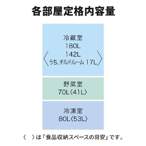 三菱 【右開き】330L 3ドア冷蔵庫 ホワイト MR-C33M-W-イメージ13