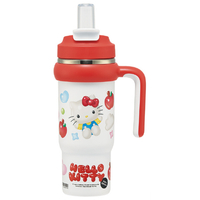 スケーター ハンドル付ストロータンブラ KTぷっくりバルーン 830ml STSTB9ｷﾃｲ