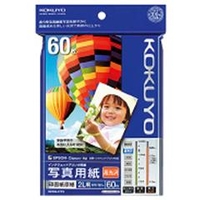 コクヨ IJP用写真用紙 印画紙原紙 (高光沢) 2L 60枚入り KJ-D122L-60