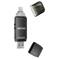 BUFFALO USB3．2(Gen2) Type-C/Aコネクター両対応 高速帯 スティック(1TB) ブラック SSD-SDH1.0U3-BA