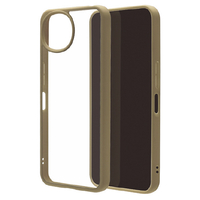 ラスタバナナ AQUOS wish6用 ハイブリッドケース TPU×PC カーキ＊クリア 9551AW6HPKH