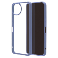 ラスタバナナ AQUOS wish6用 ハイブリッドケース TPU×PC ブルー＊クリア 9553AW6HPBL