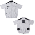 サンコー 冷蔵服半袖(3L) シルバーグレー TKWE26SSL3L