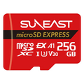 SUNEAST 最大読込速度：890MB/s最大書込速度750MB/s microSD Express Card SE-MSE256G20P1F