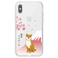 abbi FRIENDS iPhone XS/X用しばたさんクリアケース さくら ABF14556I58