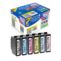 JIT エプソン(EPSON)対応 リサイクルインクカートリッジKAM-6CL-L(増量) 6色セット対応 BK/C/M/Y/LC/LM JIT-EKAML6P