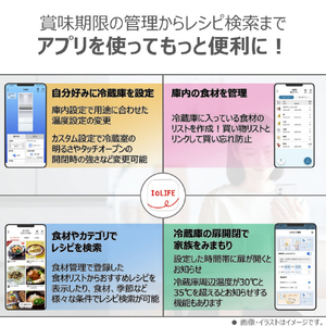 東芝 【フレンチドア】535L 6ドア冷蔵庫 アッシュグレージュ GR-A540WF(ZH)-イメージ19