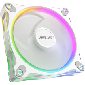 ASUS Prime MR120 ARGB Reverse Fan - Single Pack ホワイト MR120REVERSEARGBFANWHITE-イメージ1