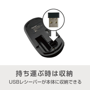 e angle ワイヤレスマウス ブラック ANGV-CSMSW3-A-BK-イメージ5
