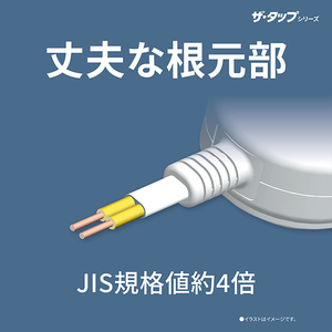 パナソニック 電源タップ(3個口・3．0m) ザ･タップQ ピンク WHA2433NP-イメージ3