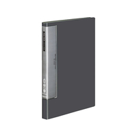 コクヨ クリヤーブック ウェーブカット固定式A4タテ 40ポケット ダークグレー FCK239B-ﾗ-T570DM