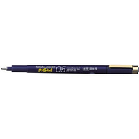 サクラクレパス ピグマ05 顔料水性ペン 黒 F803120-ESDK05#49