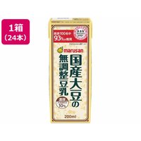 マルサンアイ 濃厚10%国産大豆の無調整豆乳 200mL 24本 FCD925H