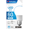 Verbatim LED電球 E26口金 全光束810lm(7．3W一般電球・広配光タイプ) 昼光色相当 LDA7D-G/LCV3