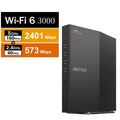 BUFFALO 無線LAN親機 11ax/ac/n/a/g/b 2401+573Mbps ブラック WSR-3000AX4L