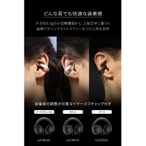 Anker Soundcore AeroClip ワイヤレスイヤホン ホワイト&ゴールド A3388N21-イメージ2