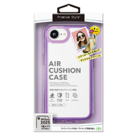 PGA iPhone 16e用エアクッションケース ネオンパープル ネオンパーブル PG-25KAR05PP