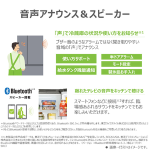 東芝 【フレンチドア】487L 6ドア 冷凍冷蔵庫 VEGETA フロストグレージュ GR-A490XFS(TH)-イメージ20