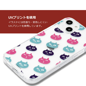 abbi FRIENDS iPhone 13用ソフトクリアケース ネコマンジュウ サイクリング ABF21735I13-イメージ10