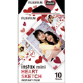 富士フイルム チェキMINIフィルム INSMINIHEARTSKETCHWW1
