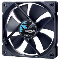 Fractal Design ケースファン Dynamic X2 GP-12 PWM ブラックブレード、ブラックフレーム、ブラックケーブル FD-FAN-DYN-X2-GP12-PWM-BK