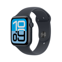 Apple Apple Watch SE 3(GPSモデル)- 44mm ミッドナイトアルミニウムケースとネイビーブルースポーツバンド - S/M MJL74J/A