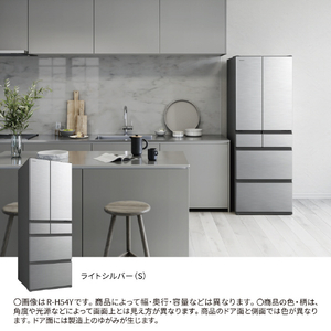 日立 【フレンチドア】540L 6ドア冷凍冷蔵庫 ライトシルバー RH54YS-イメージ11
