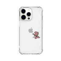 AKAN iPhone 13 Pro用ソフトタフケース おしごとザウルス―日曜大工 ピンク AK20997I13P